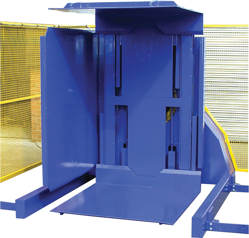 Tray changer allows you to quickly and easily replace loaded trays or damaged trays